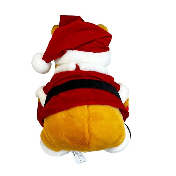 Disney Store Pooh Holiday Santa Plush Toy 1999 Christmas - Picture 2 of 4